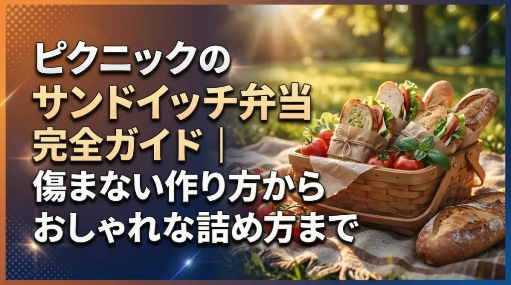 ピクニックのサンドイッチ弁当完全ガイド｜傷まない作り方からおしゃれな詰め方まで