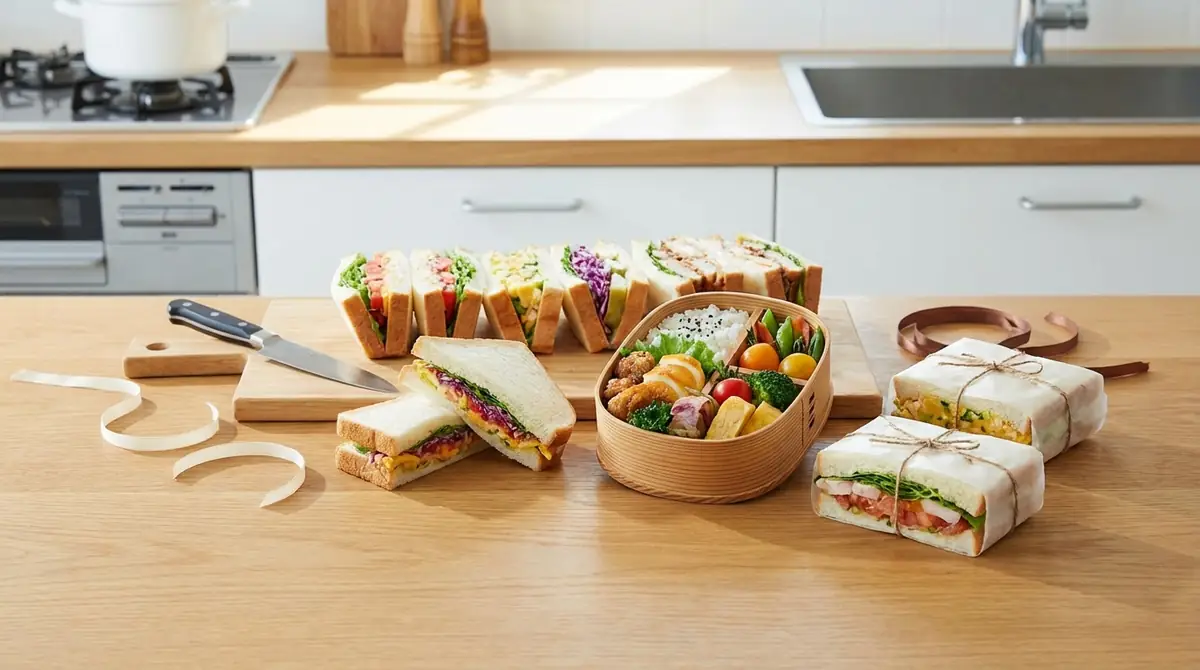 サンドイッチ弁当の切り方・詰め方・包み方のコツ