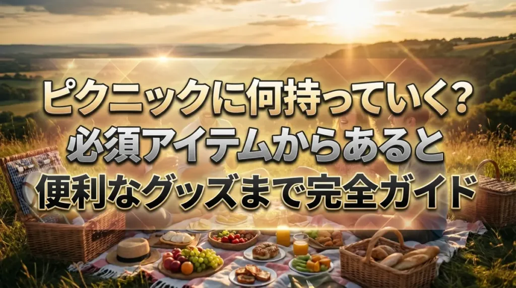 ピクニックに何持っていく？必須アイテムからあると便利なグッズまで完全ガイド
