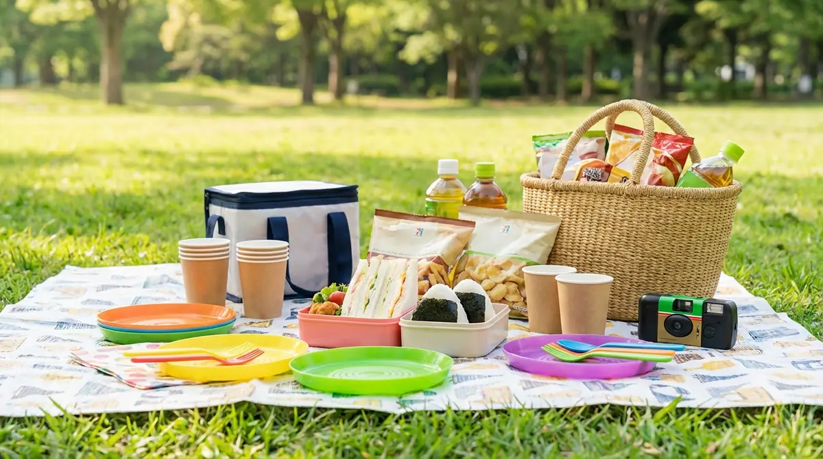 100均・コンビニで揃うピクニックグッズ