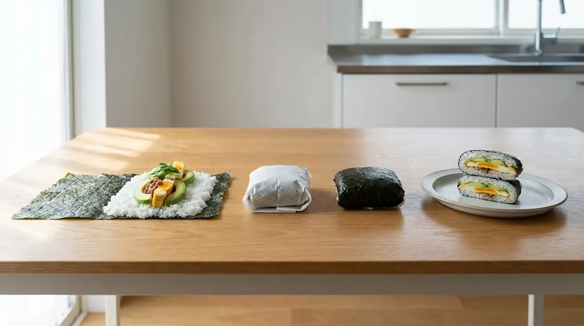 【5ステップ】失敗しないおにぎらずの作り方