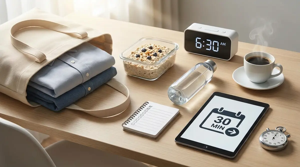 前日準備OK！当日朝30分で完成する時短スケジュール