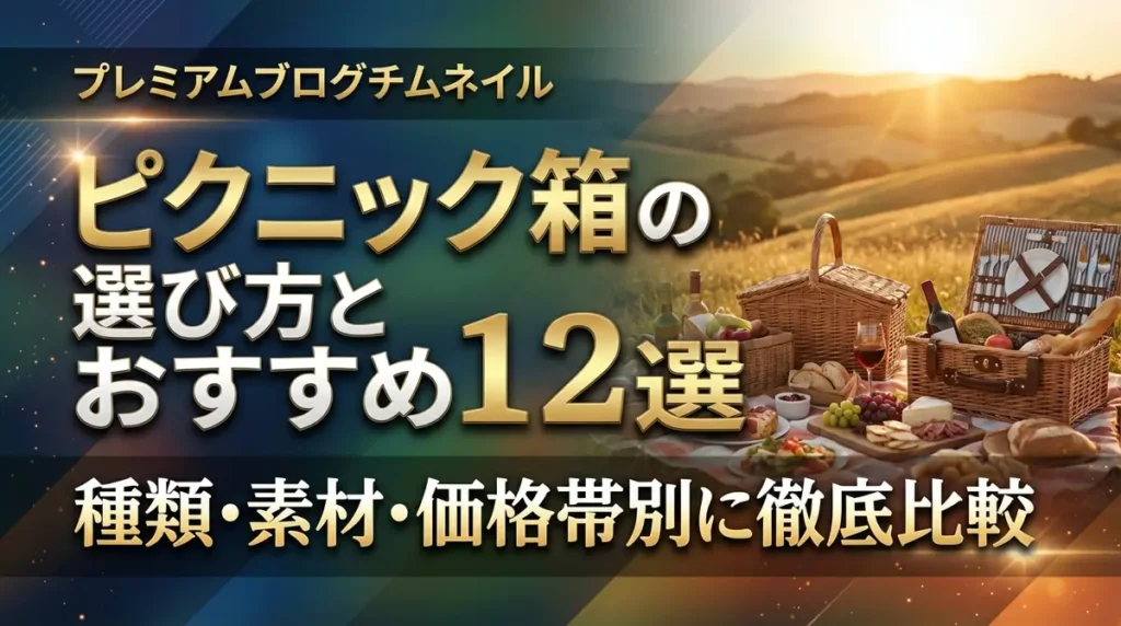 ピクニック箱の選び方とおすすめ12選｜種類・素材・価格帯別に徹底比較