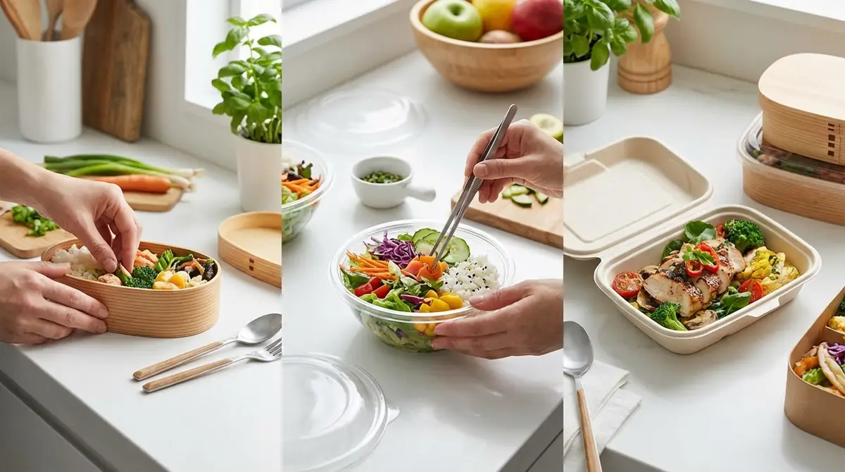 使い捨て容器への詰め方・盛り付けのコツ3ステップ